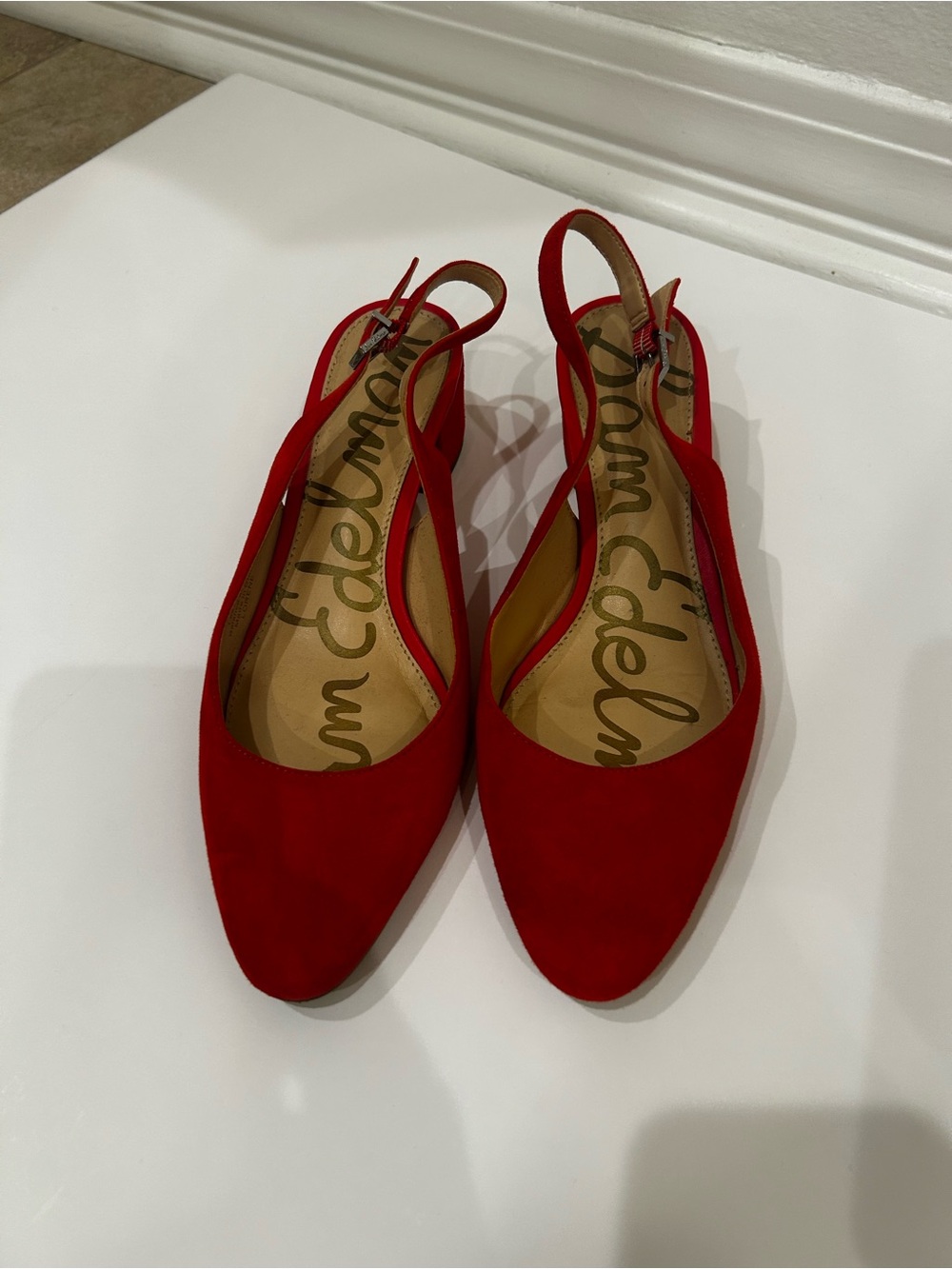 Sam Edelman Red Slingback shoes Size 8